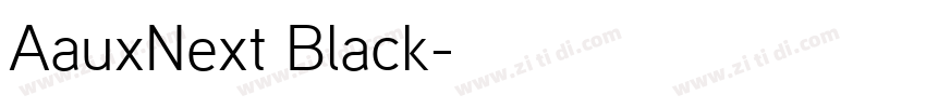 AauxNext Black字体转换